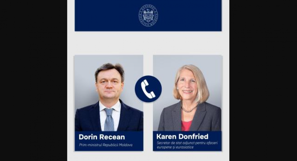 Dorin Recean a avut o discuție cu adjuncta secretarului de stat al SUA, Karen Donfried